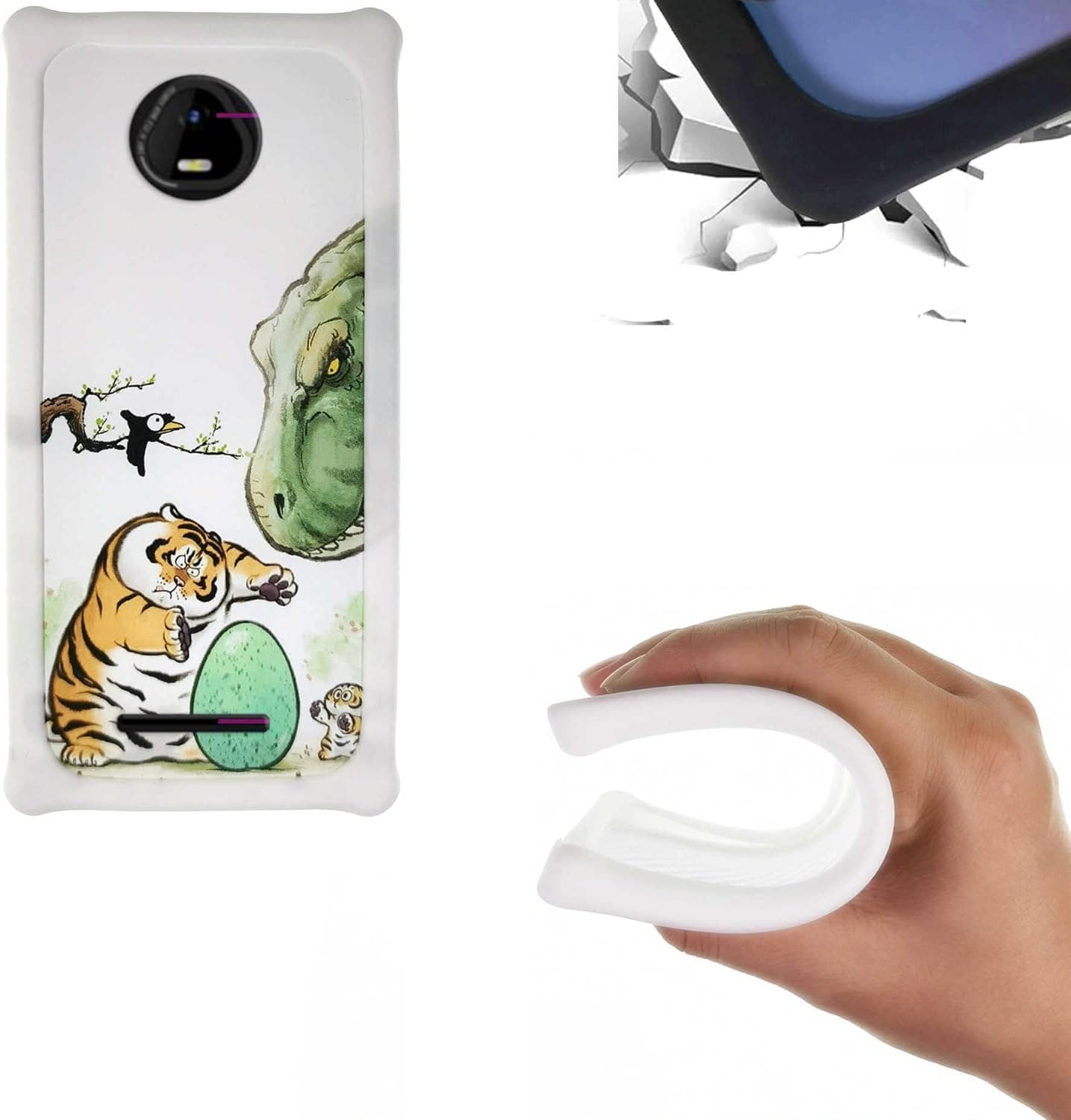 Oujietong Case for SCHOK Volt SV55 SV55216 Case PC Backplane + Soft Silicone Phone Cover KB-PH, colorful