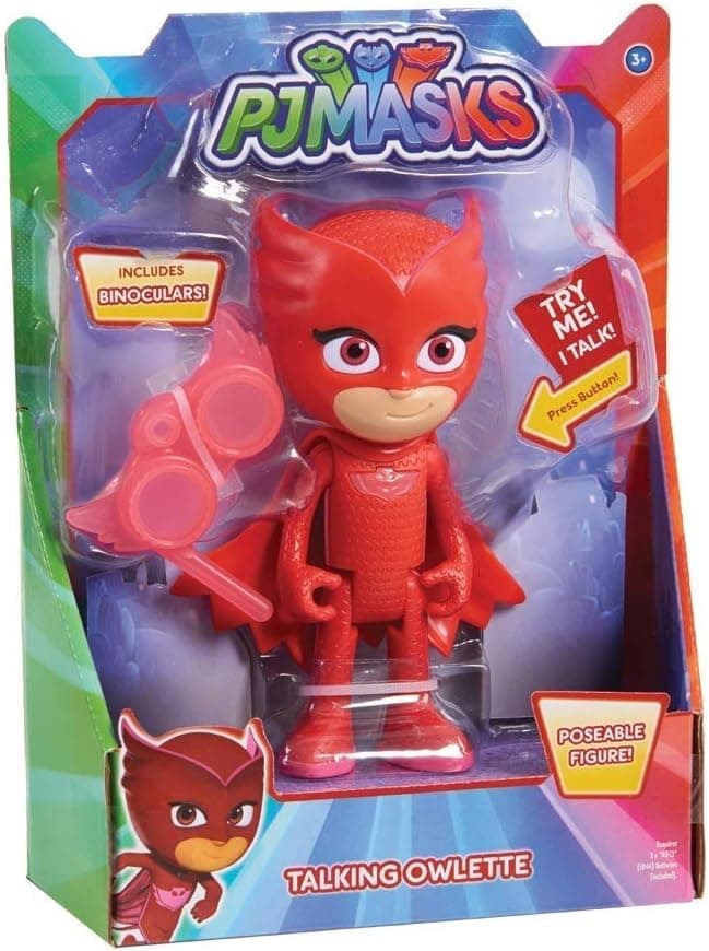 Pjmasks Deluxe Talking Figure-Owlette, Red