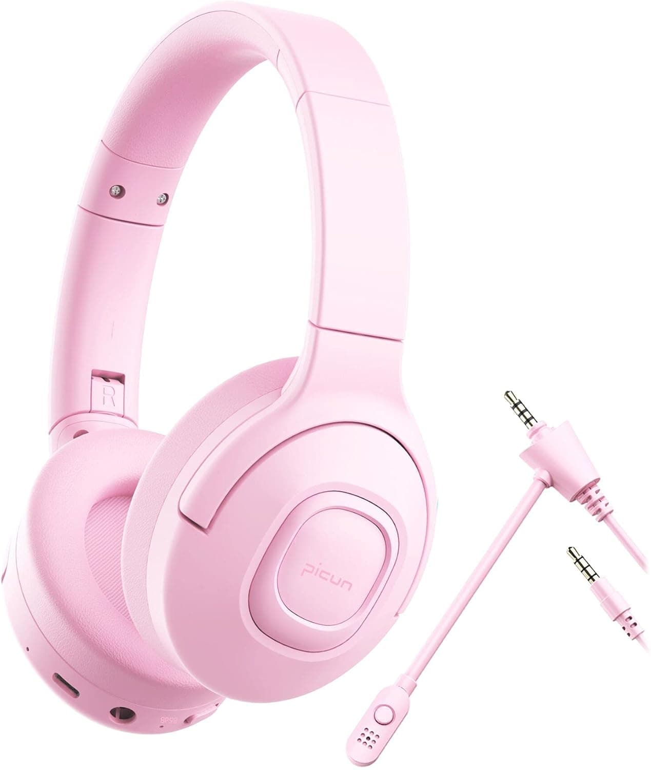 Picun E5 Kids Wireless Headphones with Microphone, Bluetooth 5.0 Over Ear Wireless Kids Headphones with Volume Control 85dB/93dB, 40H Playtime, Sharing Function, for School/iPad/Tablet/Boys/Girls