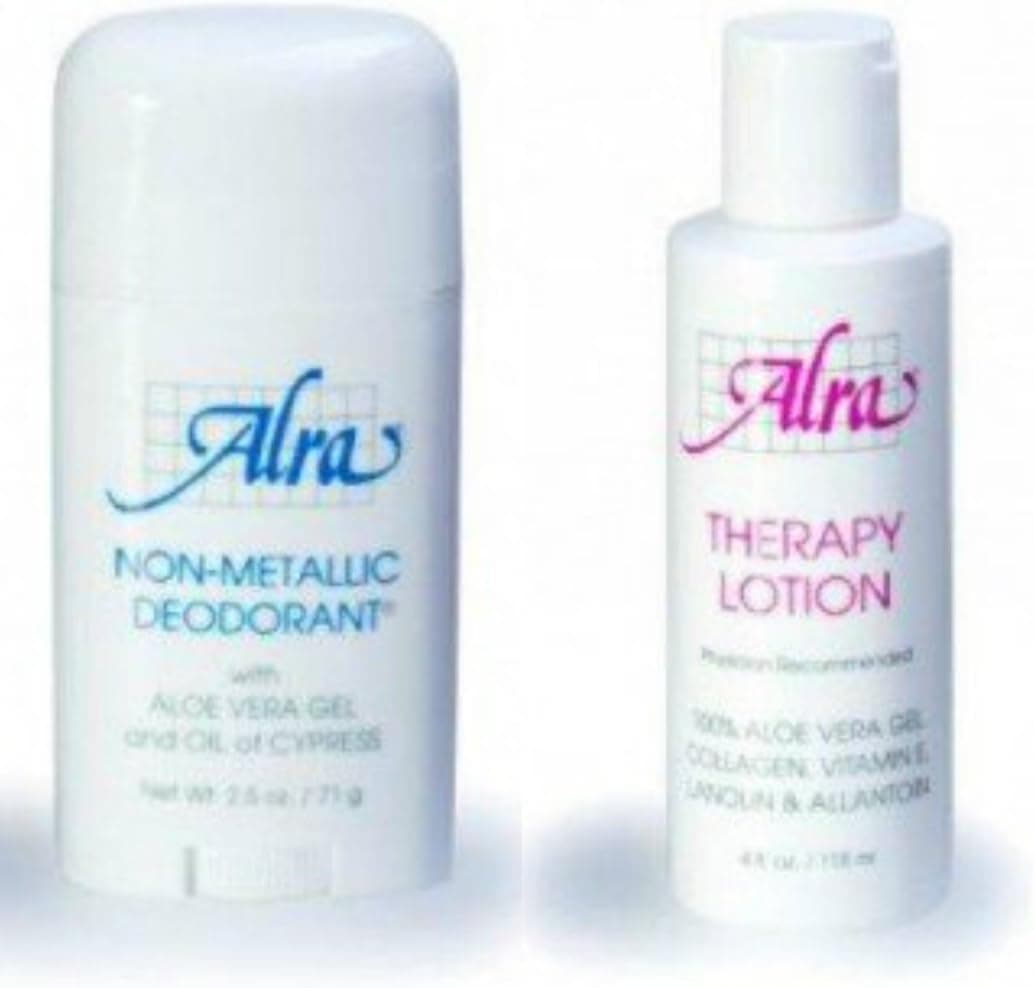 Alra 2 Piece Kit Non-Metallic Deodorant, Therapy Lotion