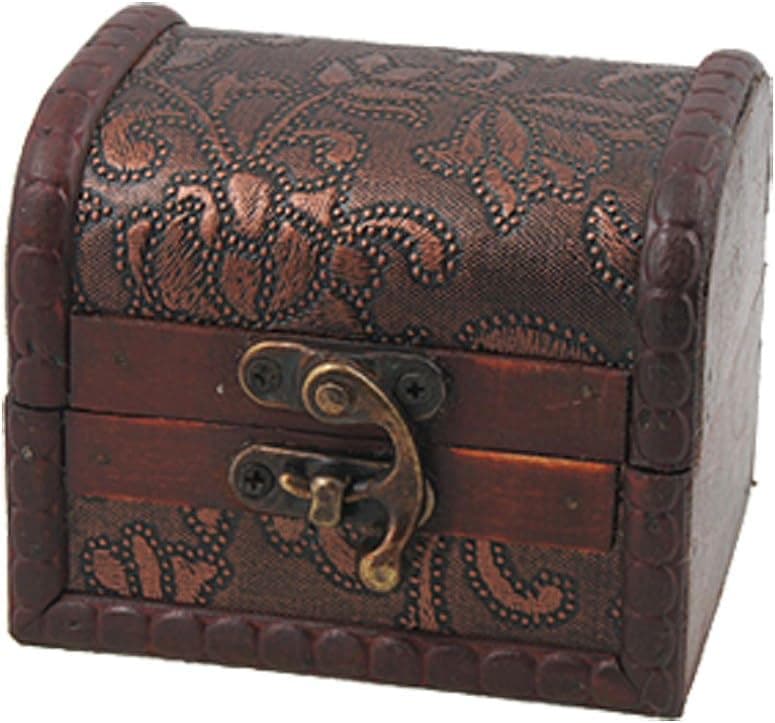 Decorative Buckle Flower Embossed Craft Jewelry Box