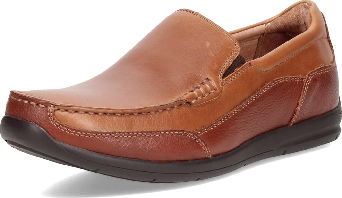 Vionic Men's Astor Preston Slip-on Loafer - Dress or Casual - Leather Loafers for Men with Concealed Orthotic Support