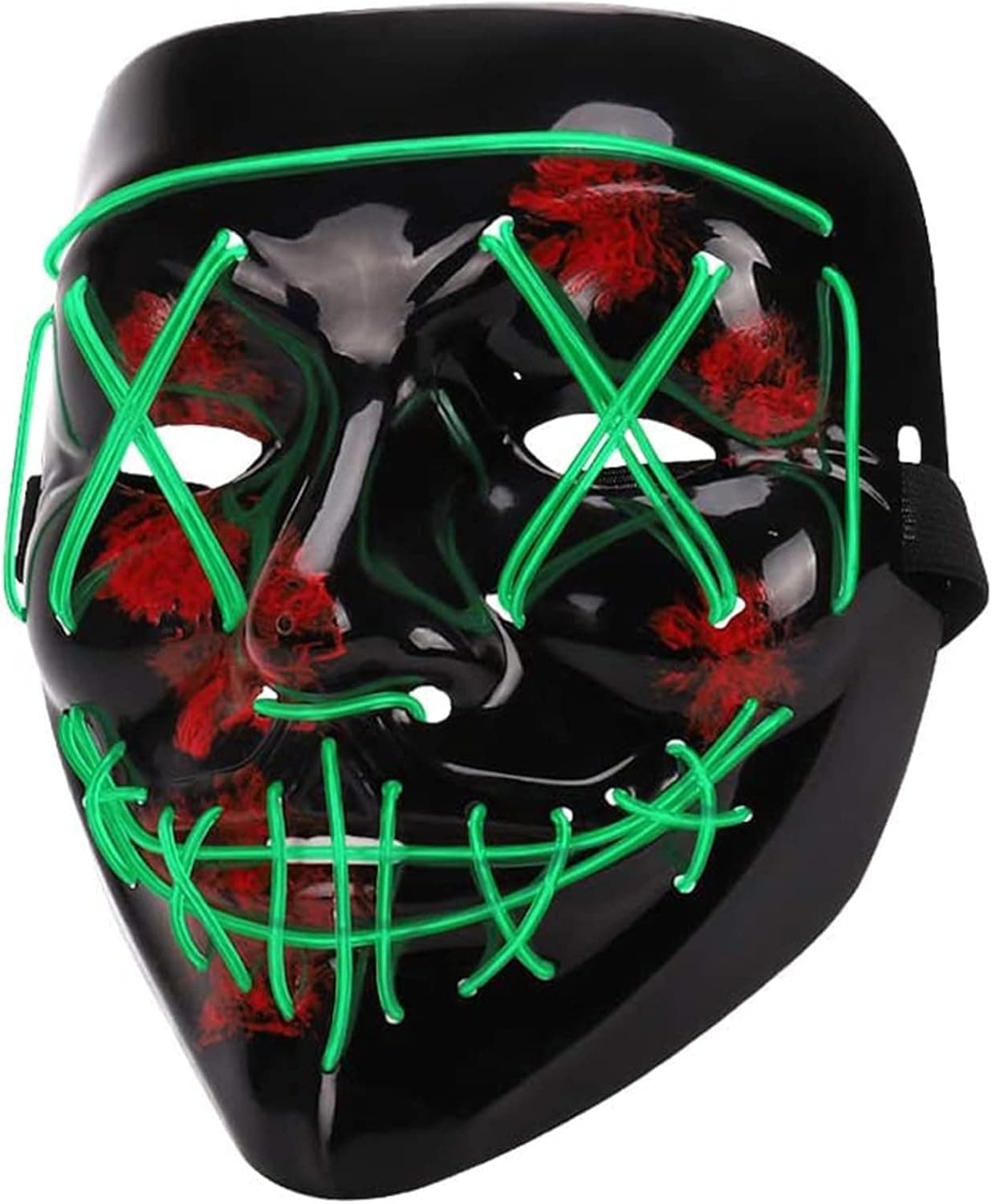 ELIATER Halloween Mask LED Light up Mask for Festivals, Masquerade Parties, Carnival