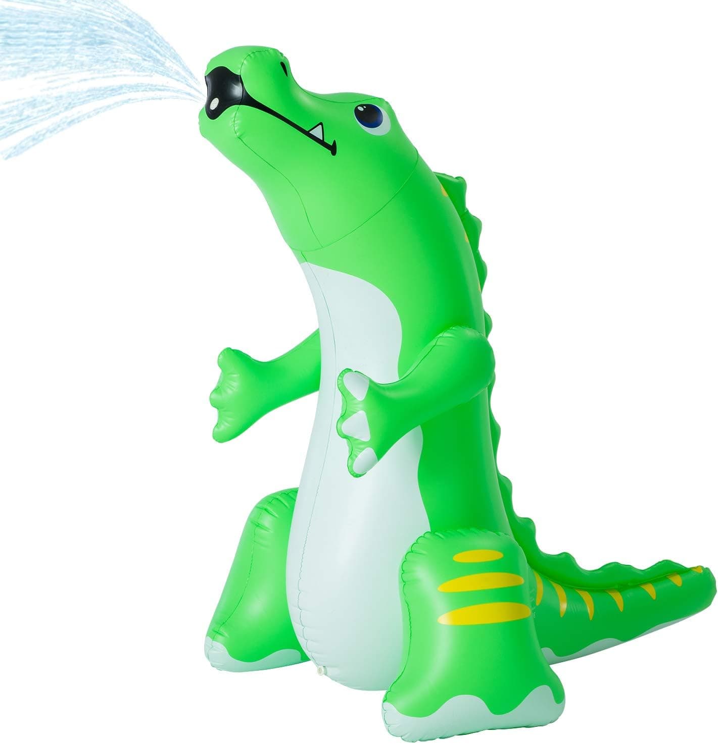 Leader Accessories Unicorn/Elephant/Crocodile Sprinkler Inflatable Water Toys(Crocodile Sprinkler)