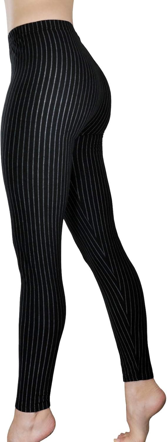 Comfy Yoga Printed Leggings - Super Soft - High Waisted - Black White Blue Fun Prints - Printed Fashion Leggings