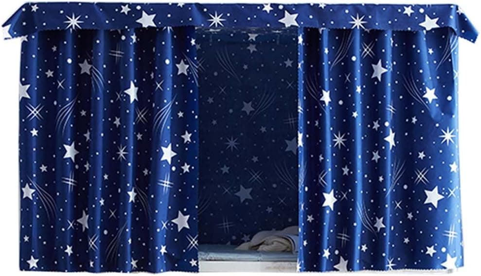 FANCY PUMPKIN Simple Dormitory Bunk Bed Curtains Dustproof Bedroom Curtains Shading Cloth, C-07