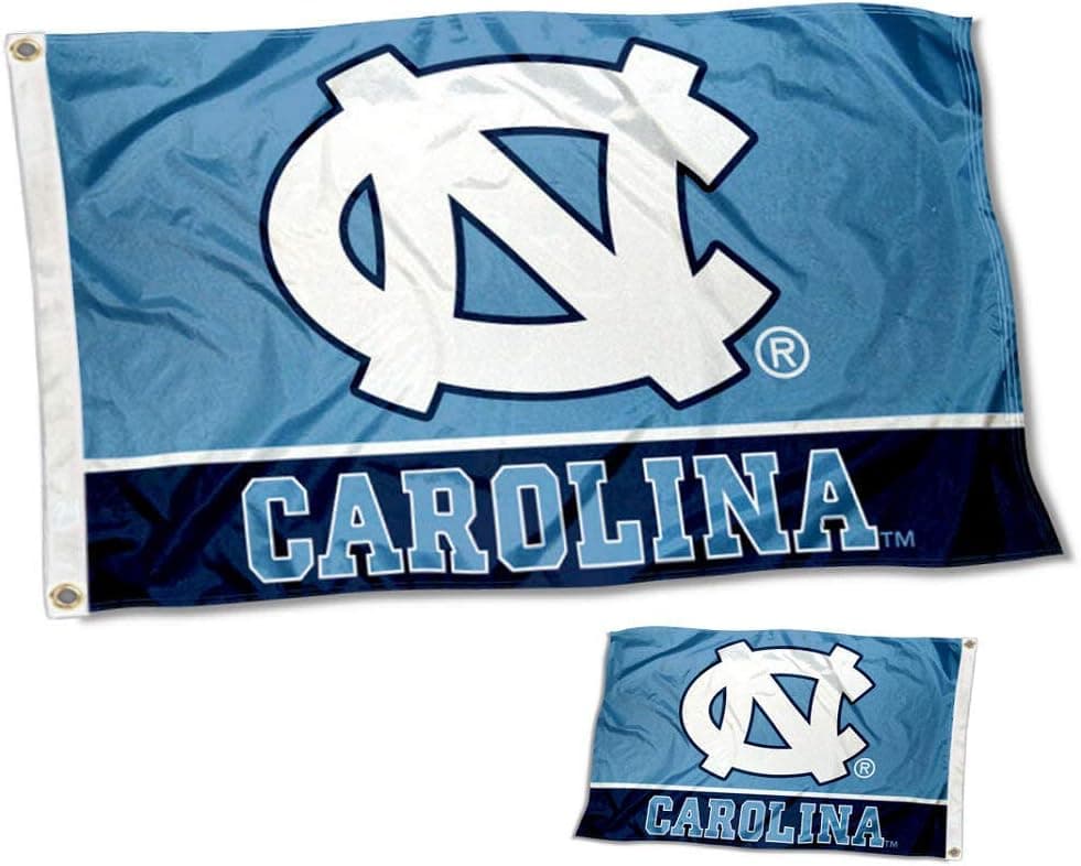 North Carolina Tar Heels Double Sided Flag