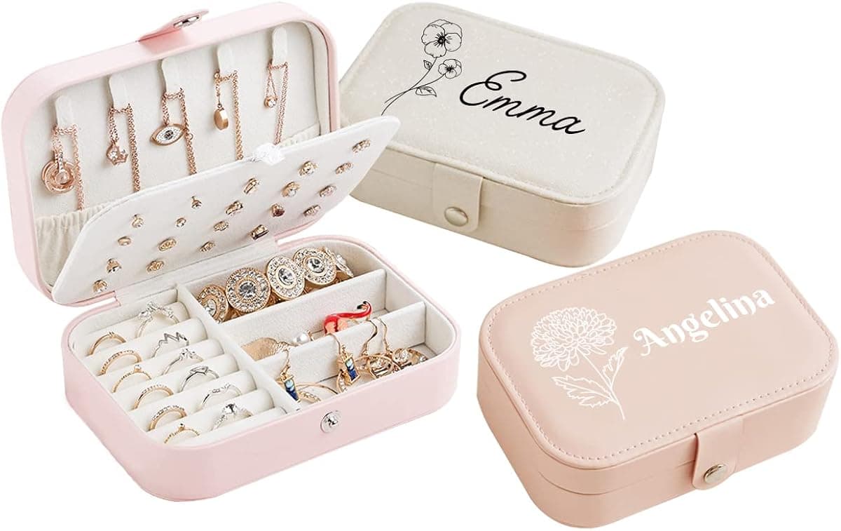 Custom Travel Jewelry Organizer, Jewelry Box, Ring Holder For Jewelry, Travel Accessories For Women, Jewerly Organizator, Bridesmaid Gifts