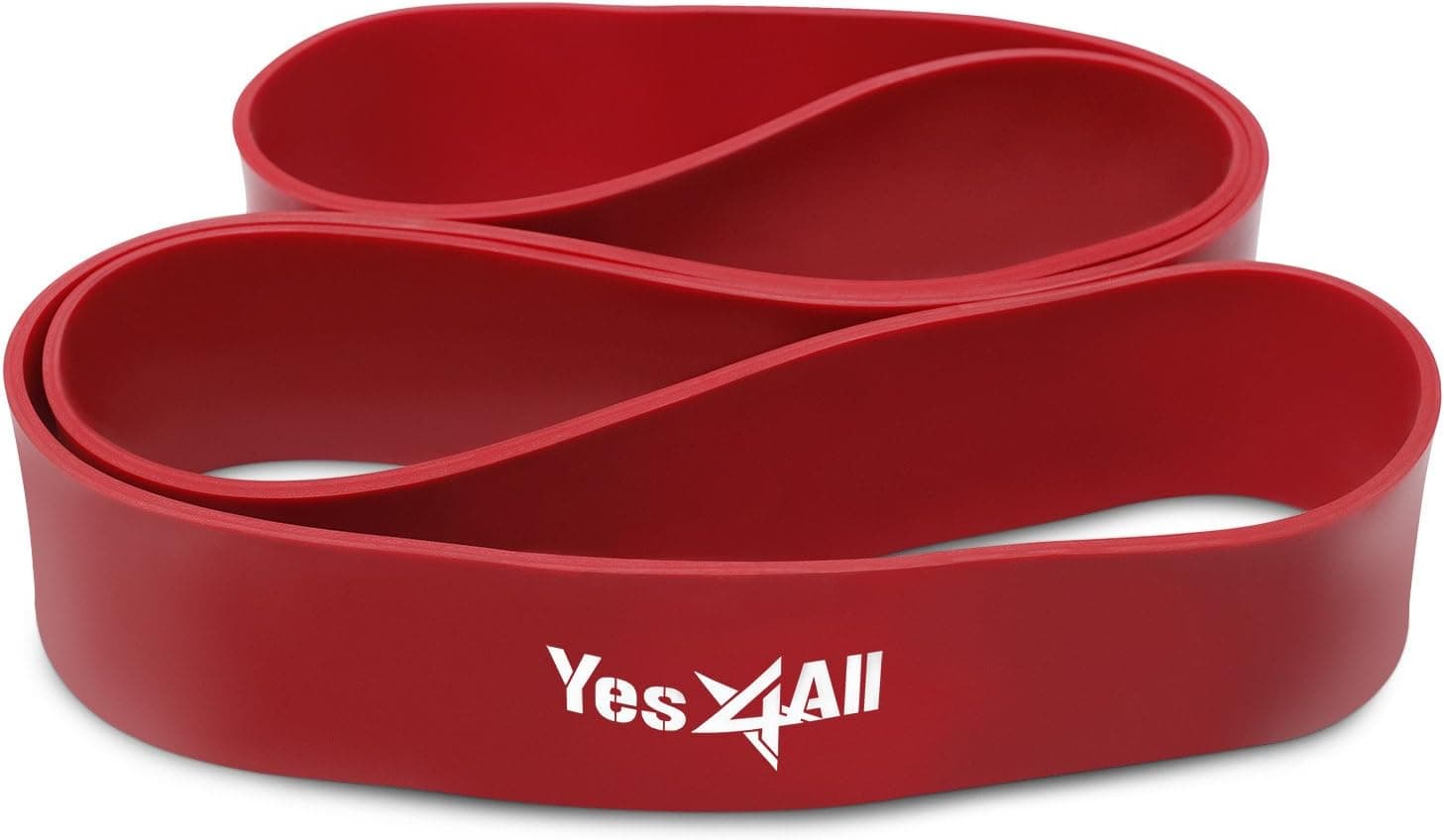 Yes4all Pull Up Assistance Band – Assist for Strength Training, Pull-Up, Chin Up, Powerlifting - Resistance Stretch Bands - Red - ²EF4AZ