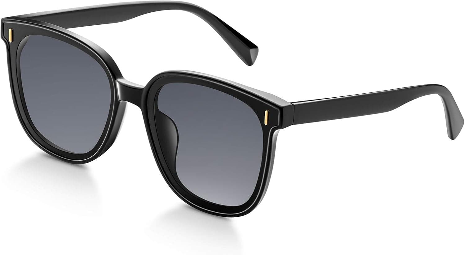DULINK Square Polarized Sunglasses for Men and Women New Retro Unisex Driving Sun Glasses for 100% UV Protection