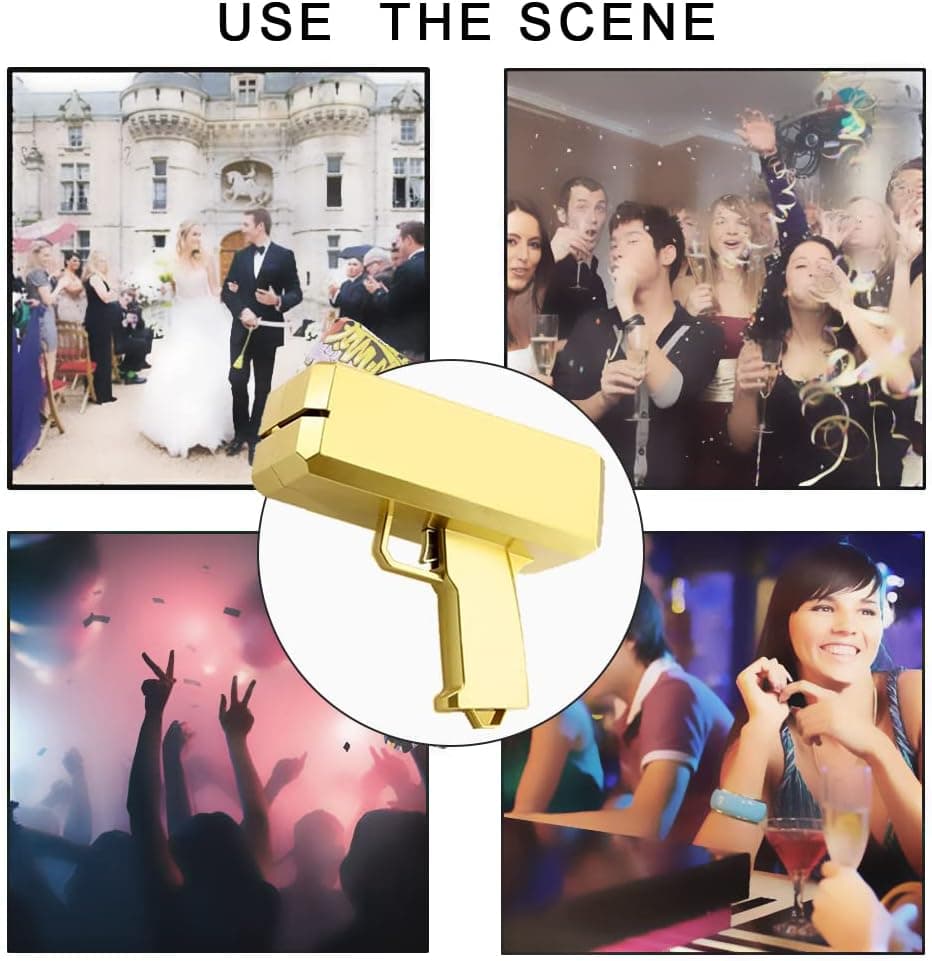 Mo_n_ey G_un Shooter for Movies That Look Real, Favors Toys Graduation Ceremony Bachelor Party Supplies Birthday Gifts for Boys Girls, Game Movies Party