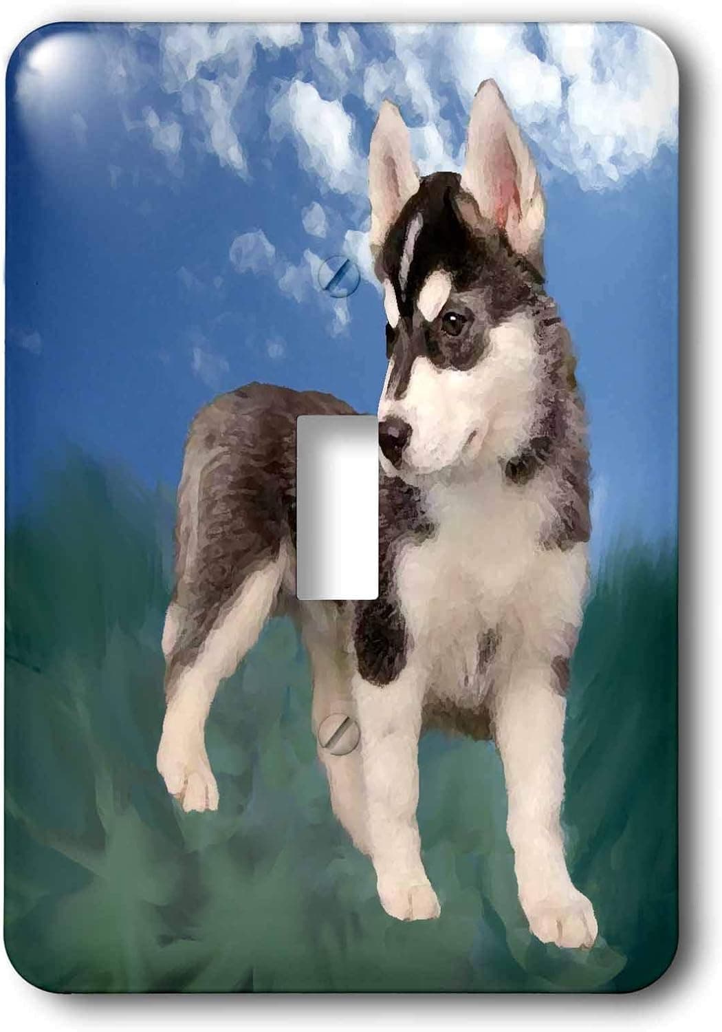 3dRose lsp_4439_1" Siberian Husky Puppy Single Toggle Switch