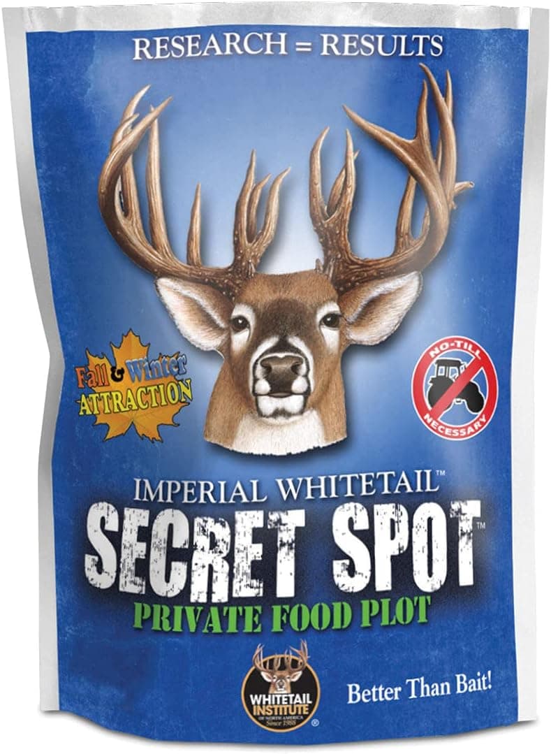 Whitetail Institute Secret Spot Deer Food Plot Seed - Annual Forage Designed Specifically for Smaller, Remote Food Plots - Can Be Planted with Hand Tools
