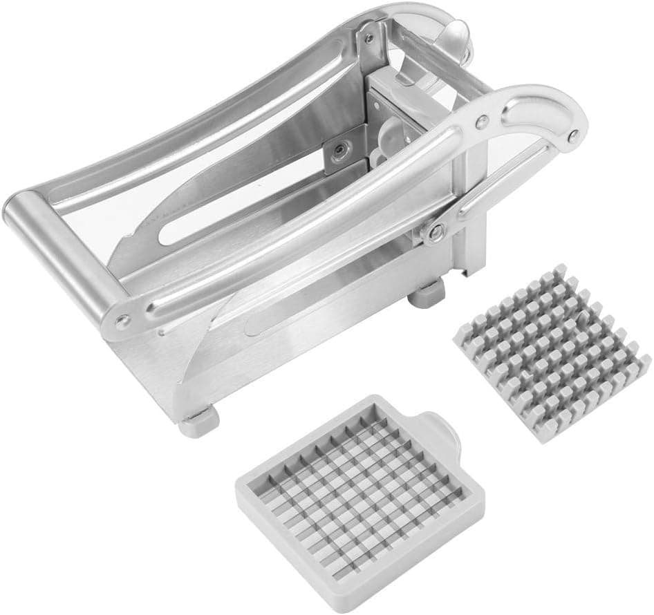 French Fry Cutter Stainless Steel French Fries Slicer Potato Cutter Chipper Chopper Maker for Potatoes Carrots Cucumbers