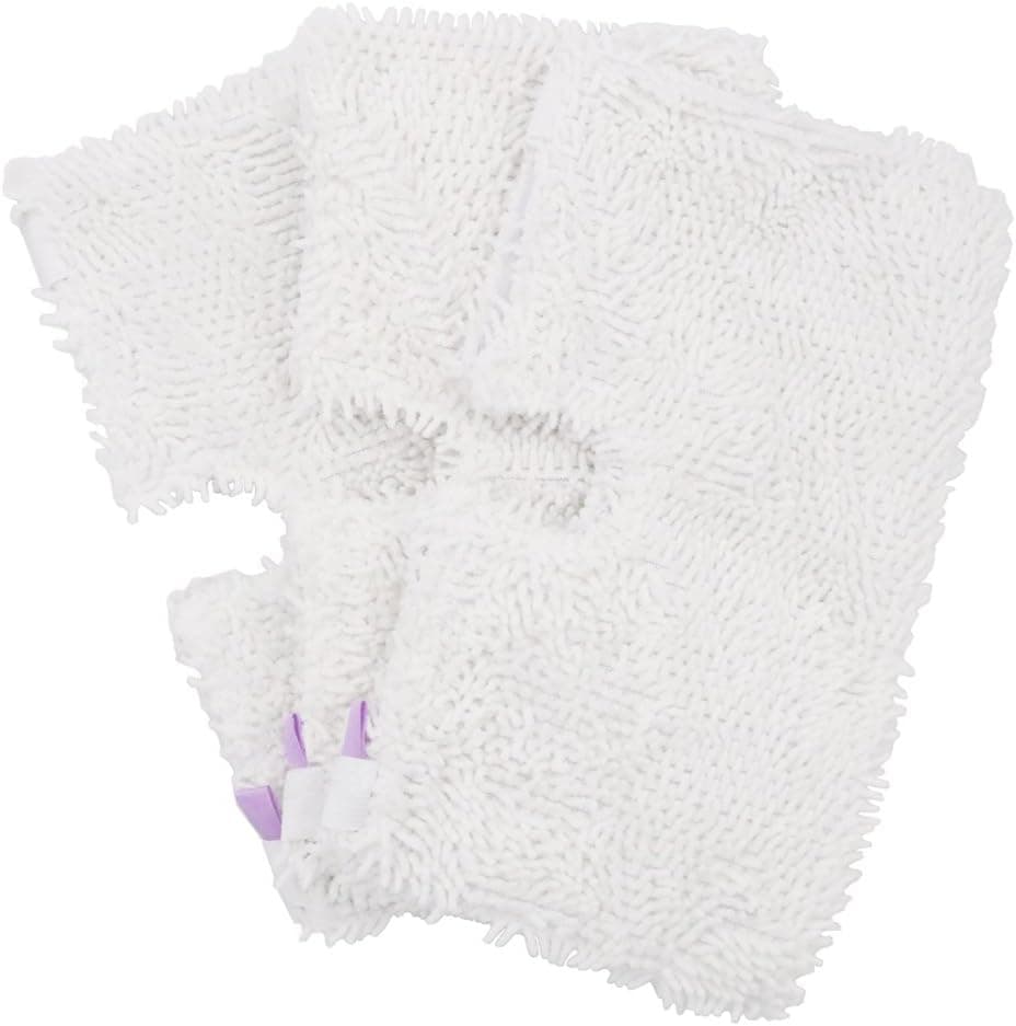 Fushing 3Pcs Steam Mop Pads, Washable Microfiber Cleaning Steamer Replacement Pads for Shark Steam Mop S3501 S3601 S2902 S3901 S3550 S3601D S3801 S3801CO SE450 S2901