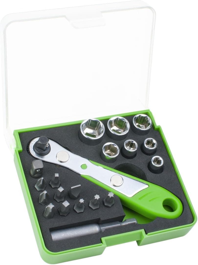 EAB Tool 3240700 Stay Sharp Pocket Ratchet Set, 20-Piece