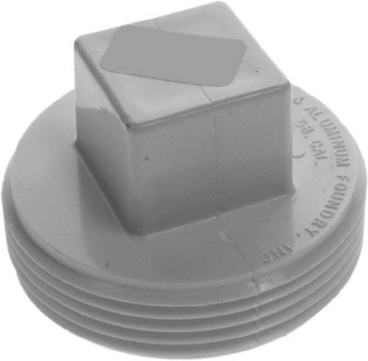 Plumber's Choice 94907 Cleanout Plug, Raised Head, White Plastic, 4-Inch (5-Pack)