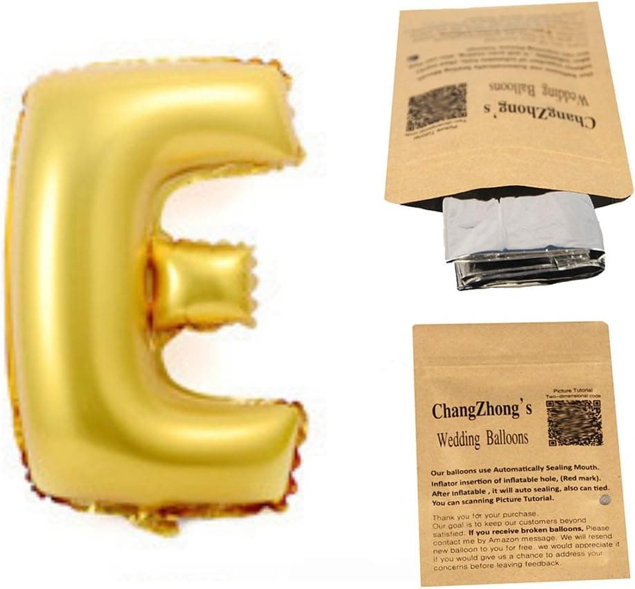 Helium Foil letters balloons ,birthday holidays weddin party supply Golden 40"E