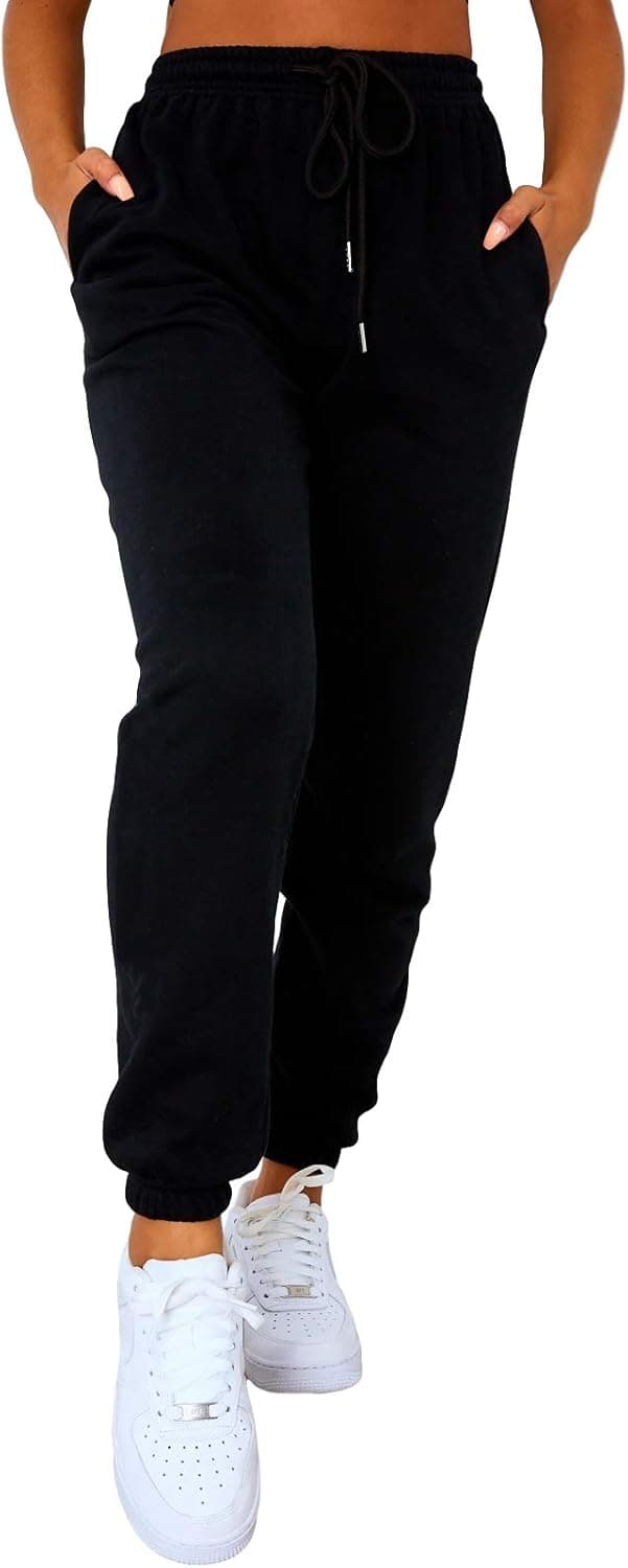 Ferrtye Womens High Waisted Joggers Sweatpants Drawstring Track Long Pants with Pockets