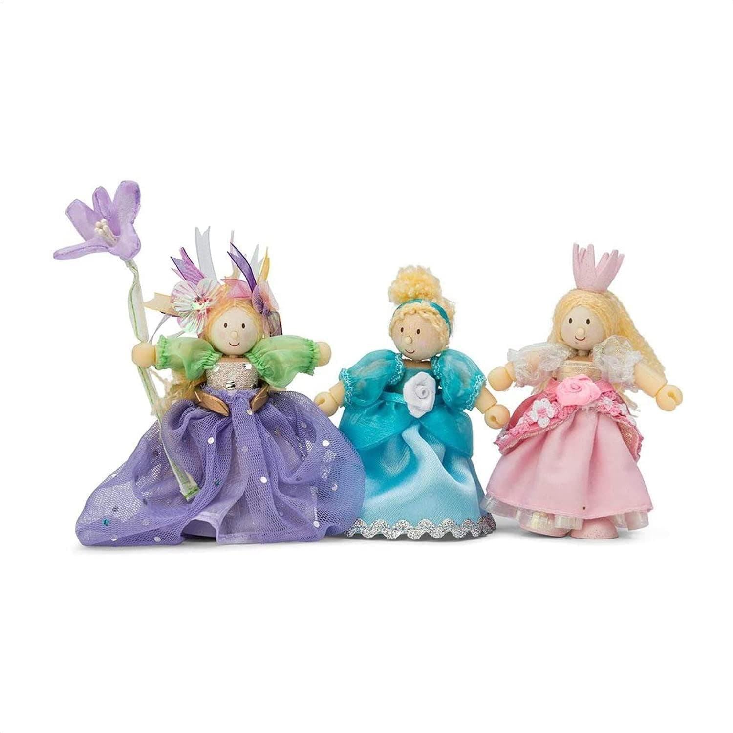 Le Toy Van BK918 Budkins Princess Set, Princesses, 4 inches