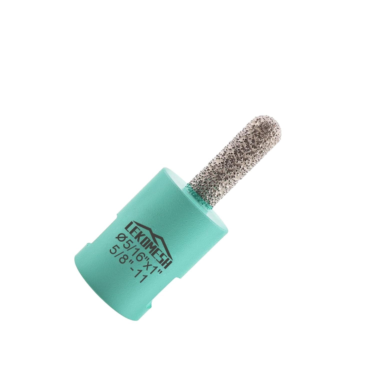 LEKOMESH Diamond Mortar Raking Bit 5/16" x 1" (8mm x 25mm) Brickwork Joint Mortar Removal and Tuck Pointing for Old Mortar,Blown,Damaged Bricks or Natural Stone Removal 5/8"-11 Thread