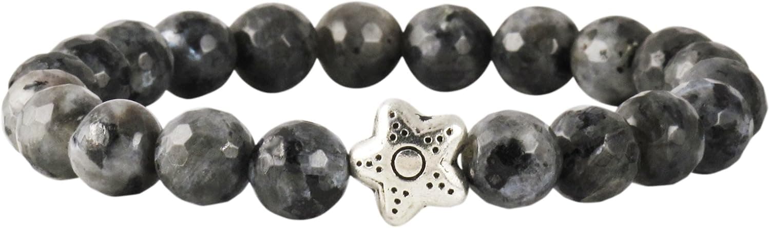HathaFit Natural Stone 8mm Handmade Beaded Fashion Stretch Bracelet