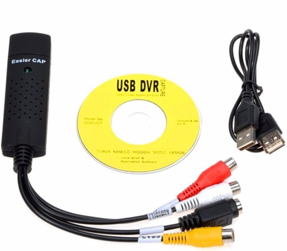 ZOMTOP Video Audio VHS VCR USB Video Capture Card to DVD Converter Capture Card Adapter