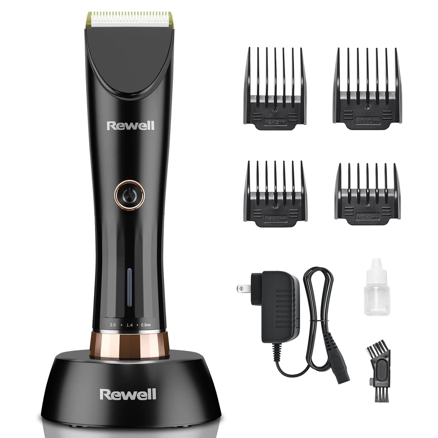 Body Trimmer, Beard Grooming Kit Hair Buzzer Bikini Trimmer, REWELL Personal Hair Trimmer Haircut 4-Hour Running Time Male Hygiene Razor Rechargeable With Adjustable Guide Comb For Men And Women