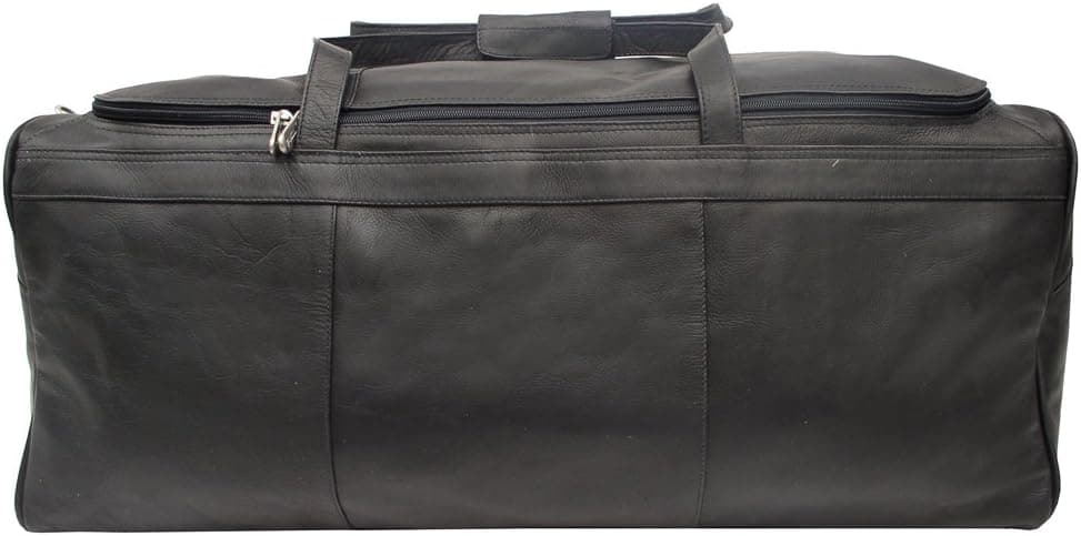 Piel Leather Traveler's Select Large Duffel Bag, Black, One Size