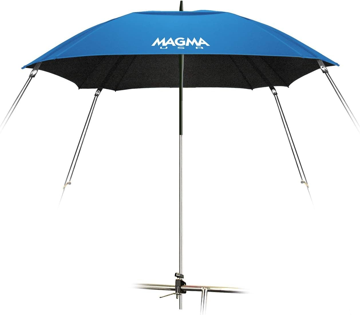 MAGMA Products, B10-405-2 Rail Mounted Boat Umbrella, Pacific Blue, 1-1/8" / 1-1/4"