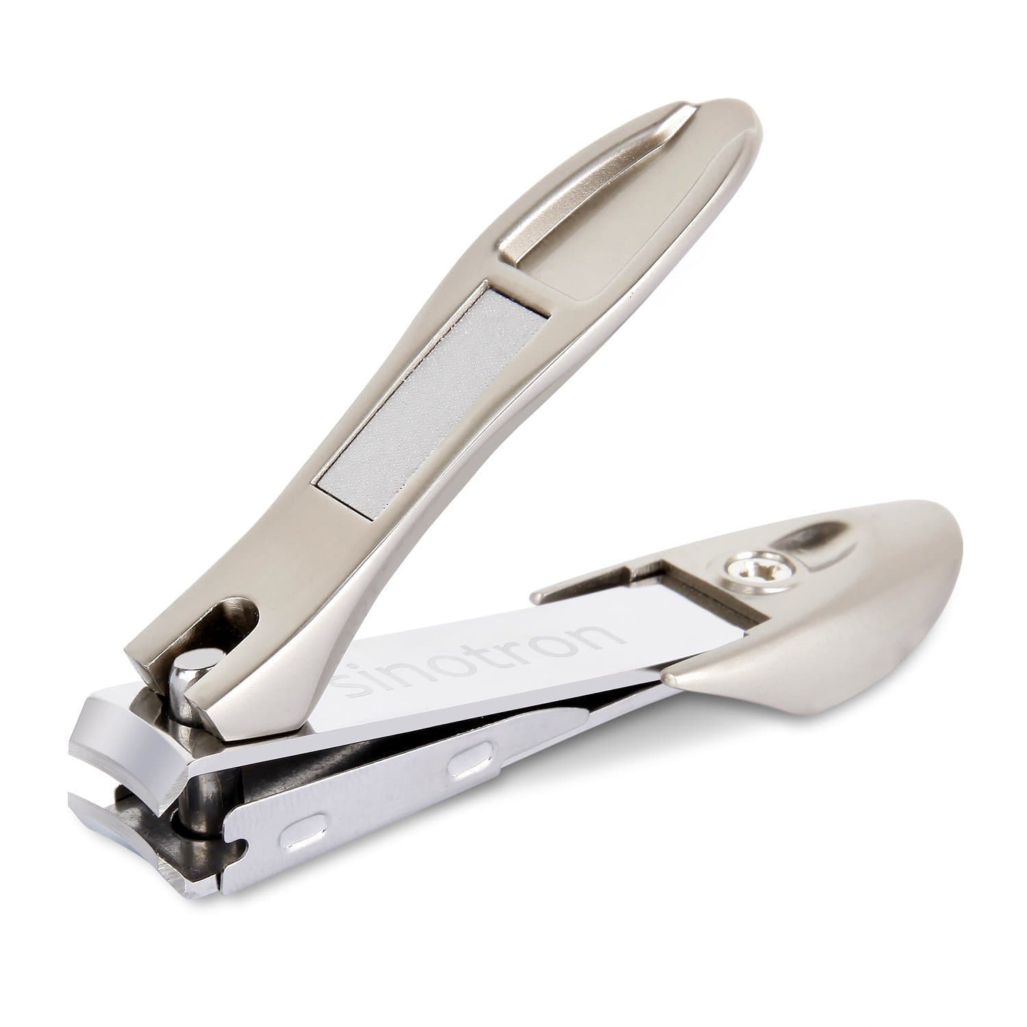 Nail Clipper, Fingernail and Toenail Clippers with Catcher, Professional Stainless Steel Nail Cutter for Thick Nail, Sharp and Durable, Good Gift for Men and Women