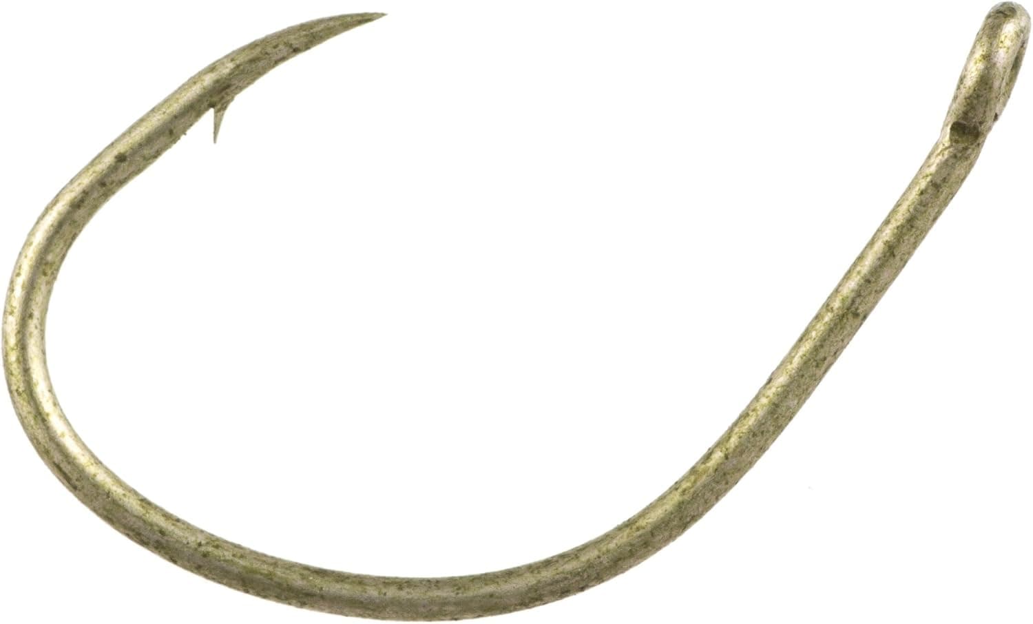 Owner Wacky Hook, 1/0, Camo Green, Multi, One Size