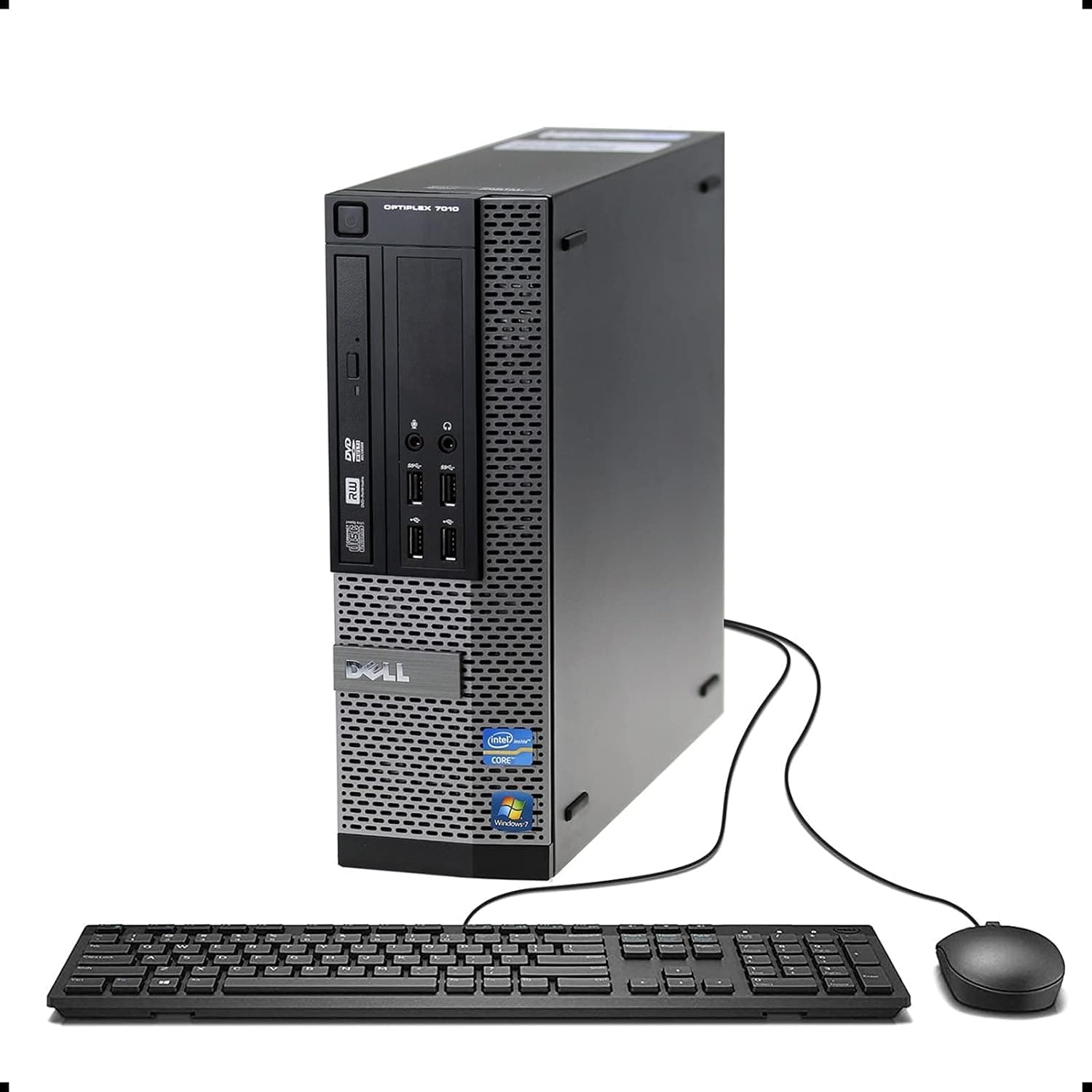 Dell Optiplex 7010 Business Desktop Computer (Intel Quad Core i5-3470 3.2GHz, 16GB RAM, New 480GB SSD HDD, USB 3.0, DVDRW, WiFi, Windows 10) (Renewed)