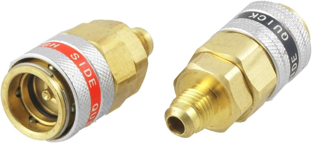uxcell Car A/C R134a Quick Coupler Adapter Automotive High Low Side Tool
