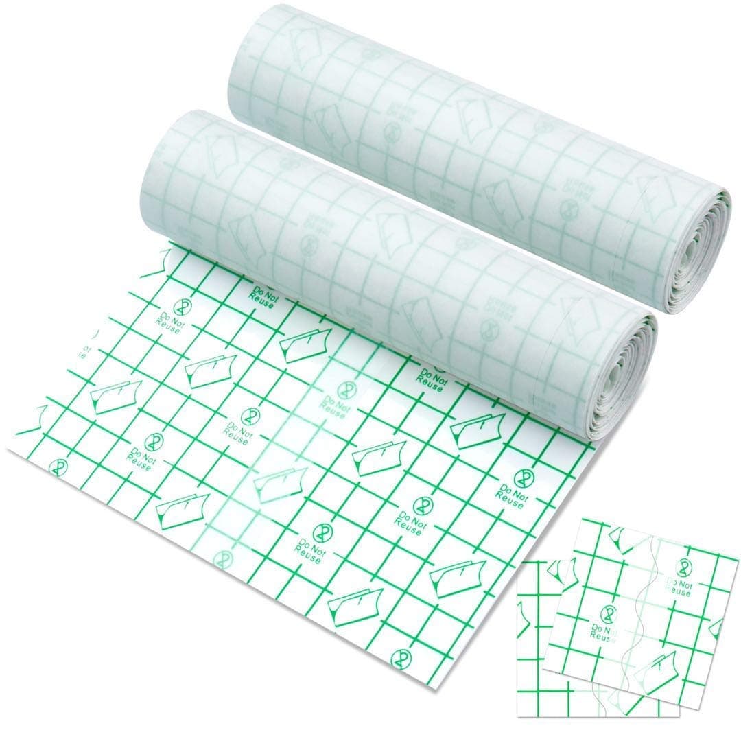Tattoo Aftercare Bandage - Waterproof Tattoo Bandages, Second Skin Bandage for Tattoo Healing, Tattoo Wrap Bandage for Skin Protection, Tattoo Plastic Wrap 6in×1yd Roll, 2PCS