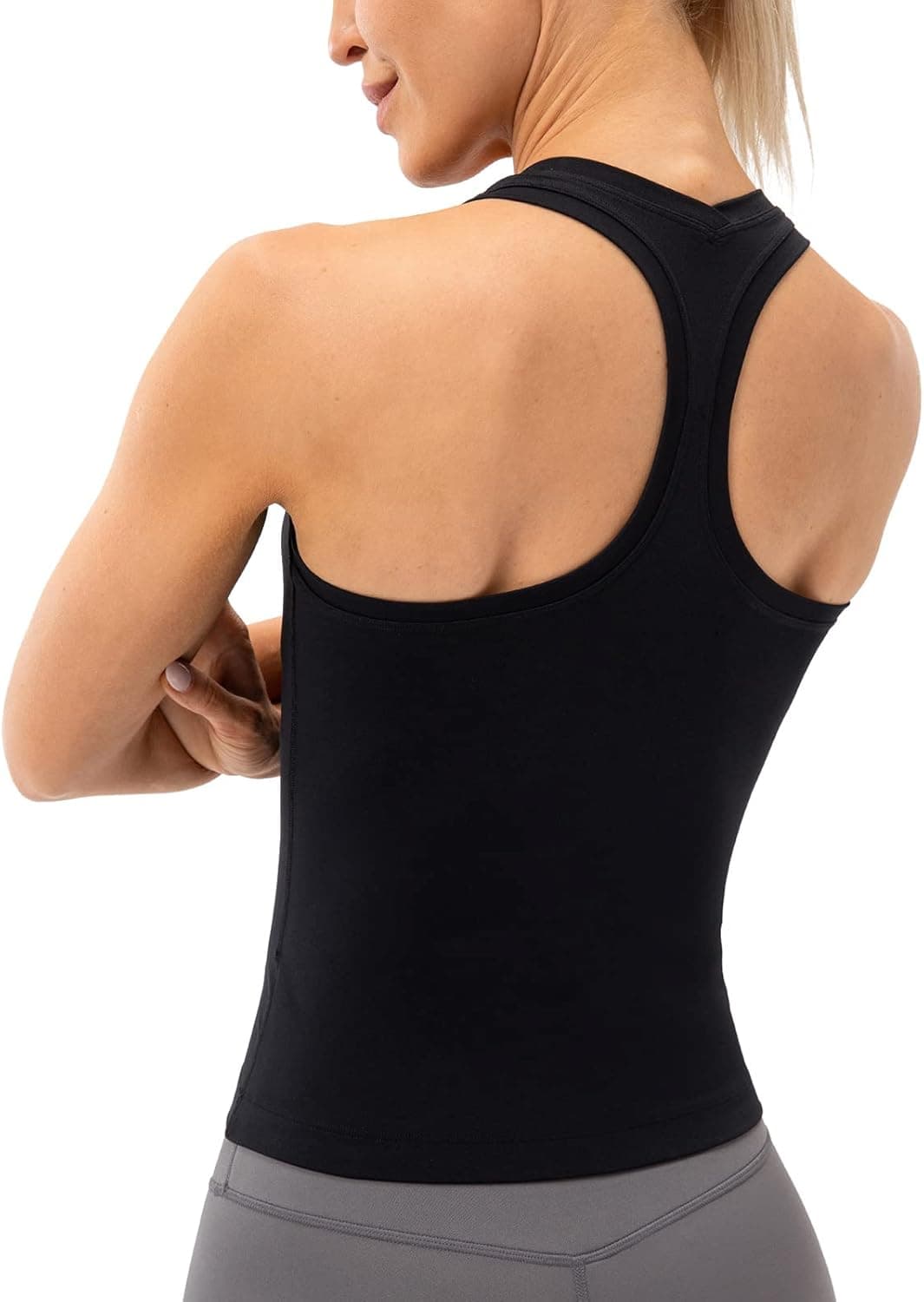 Ukaste Women's Studio Essential Racerback Tank Top Yoga Performance Workout Tops