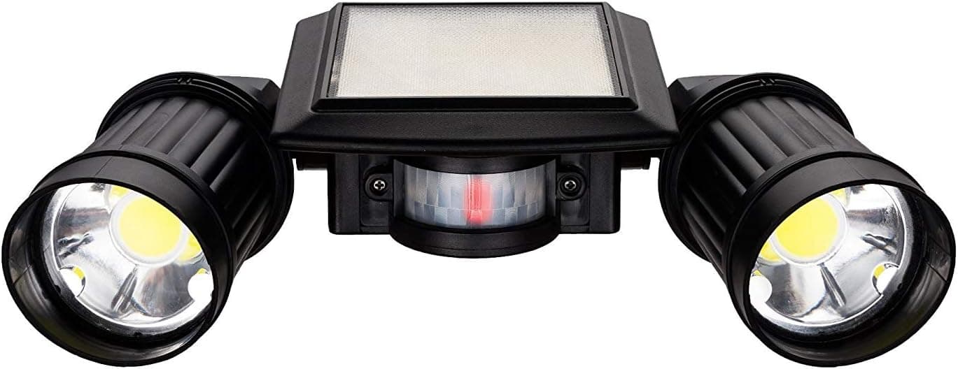 Solar Spotlight Motion Sensor Outdoor - SUNWIND 3rd Generation Solar Powered Adjustable Dual Head Security Light Waterproof Solar Wall Lights for Porch, Garage, Yard, Driveway, Garden