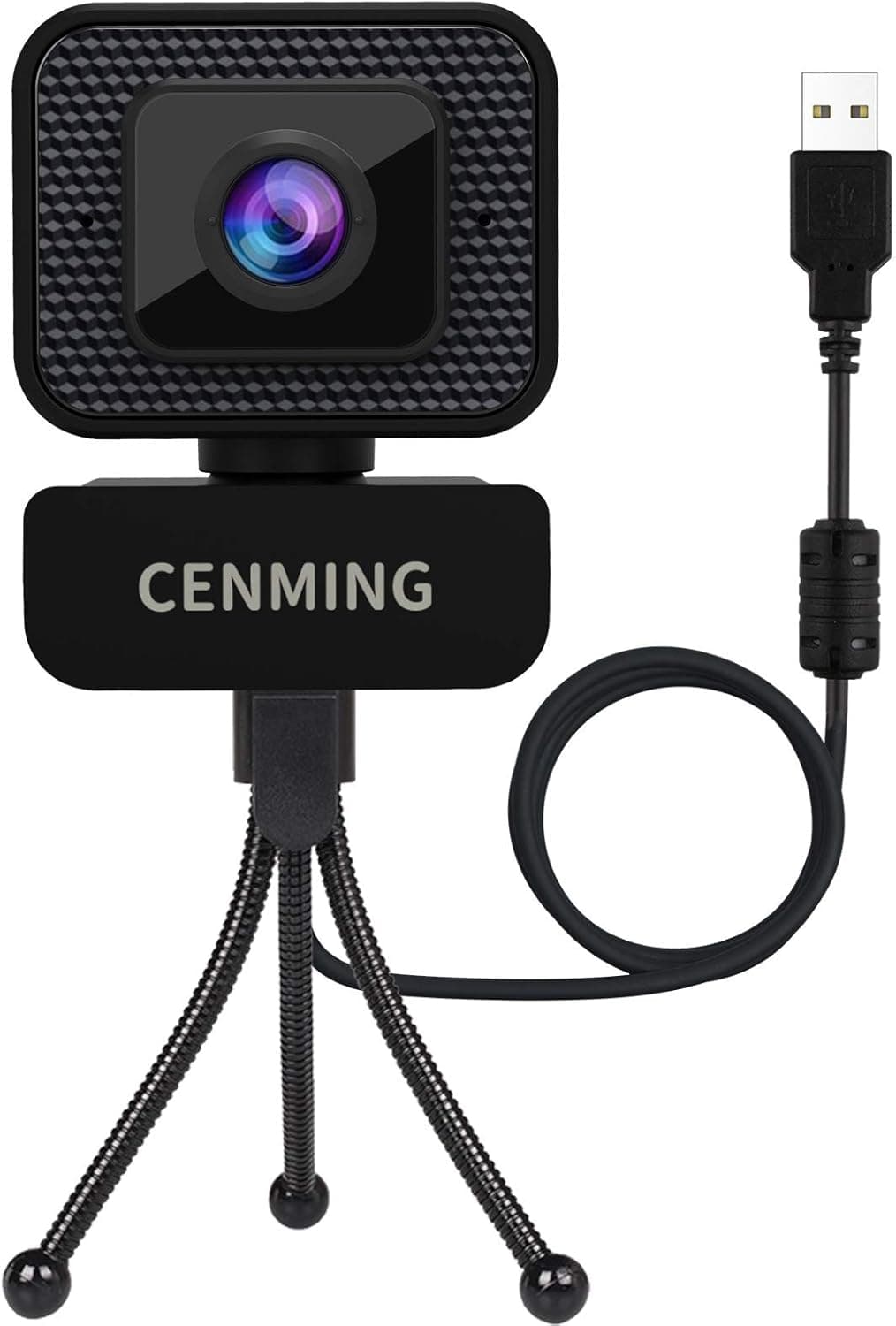 HD 1080P Webcam with Microphone and Tripod for Desktop Laptop, External USB PC Camera for Computer, for Streaming Gaming Video Conference, Compatible with Windows Mac Linux, Zoom Twitch YouTube