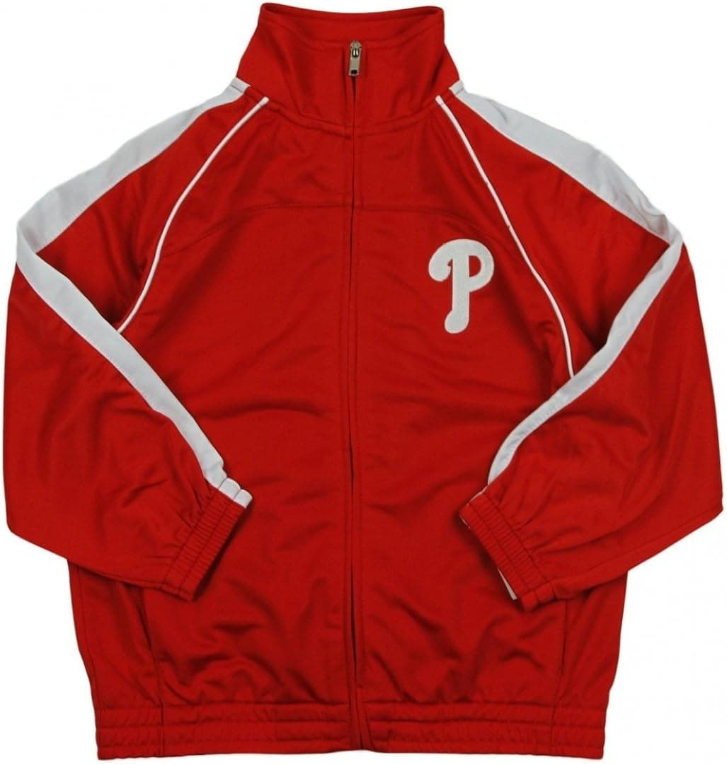 Philadelphia Phillies MLB Big Boys Tricot Track Jacket, Red