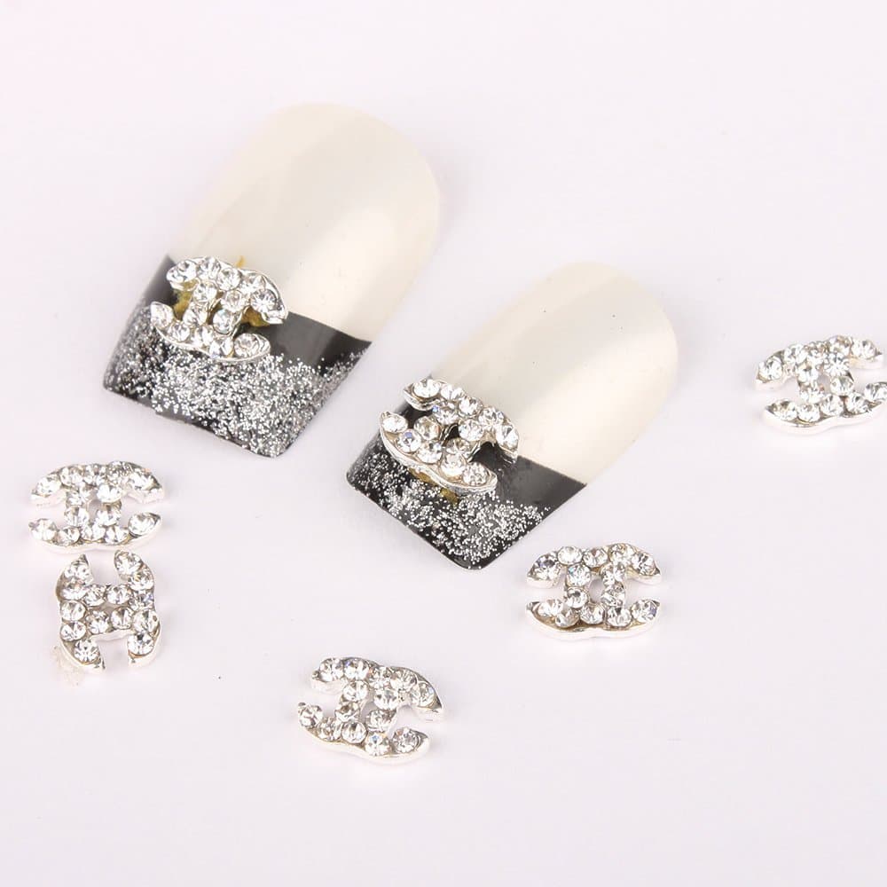 Vip Beauty Shop 3d Alloy Rhinestone Nail Art Glitter DIY Decoration 10pcs