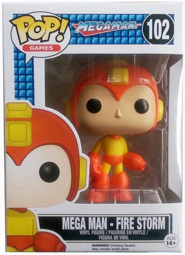 Funko Pop Games Mega Man Fire Storm Exclusive Variant Vinyl Figure