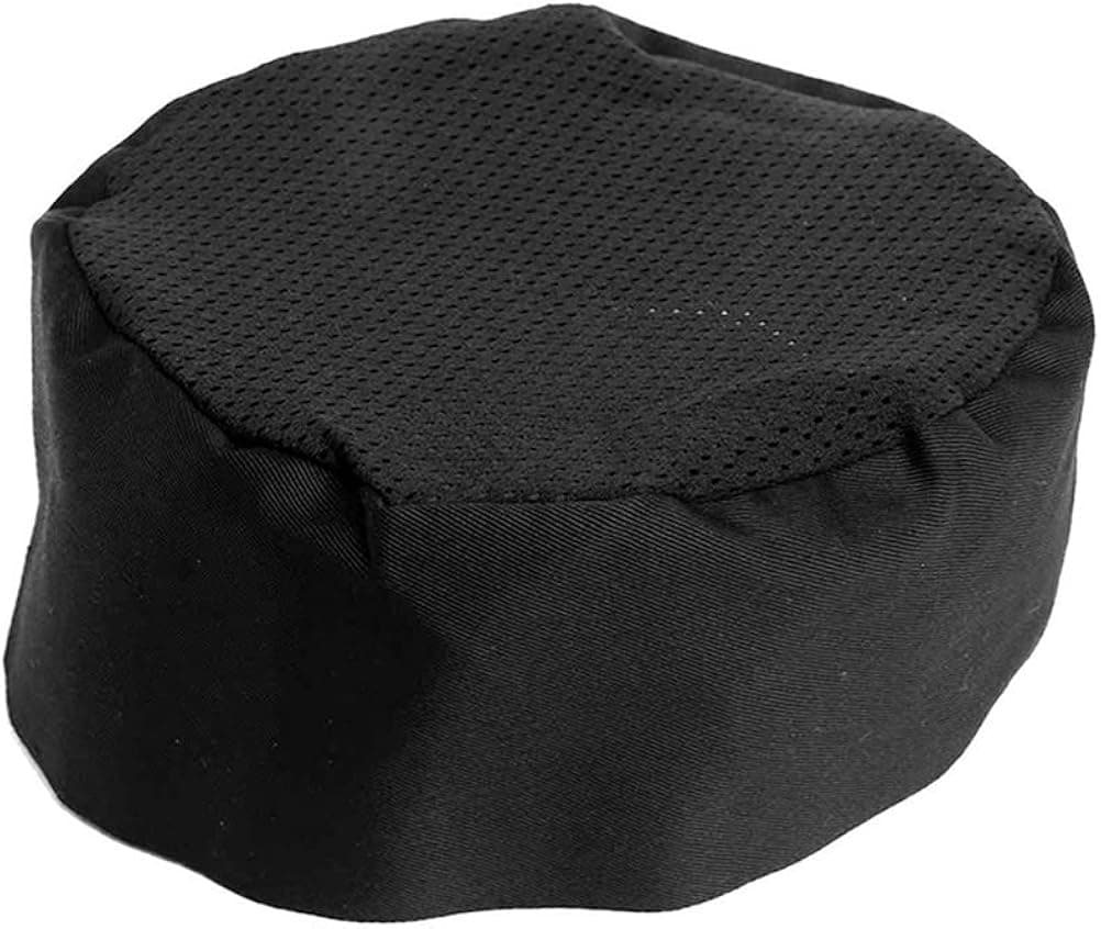 Losuya® Adjustable Breathable Mesh Top Professional Chefs Hat Catering Skull Cap Black