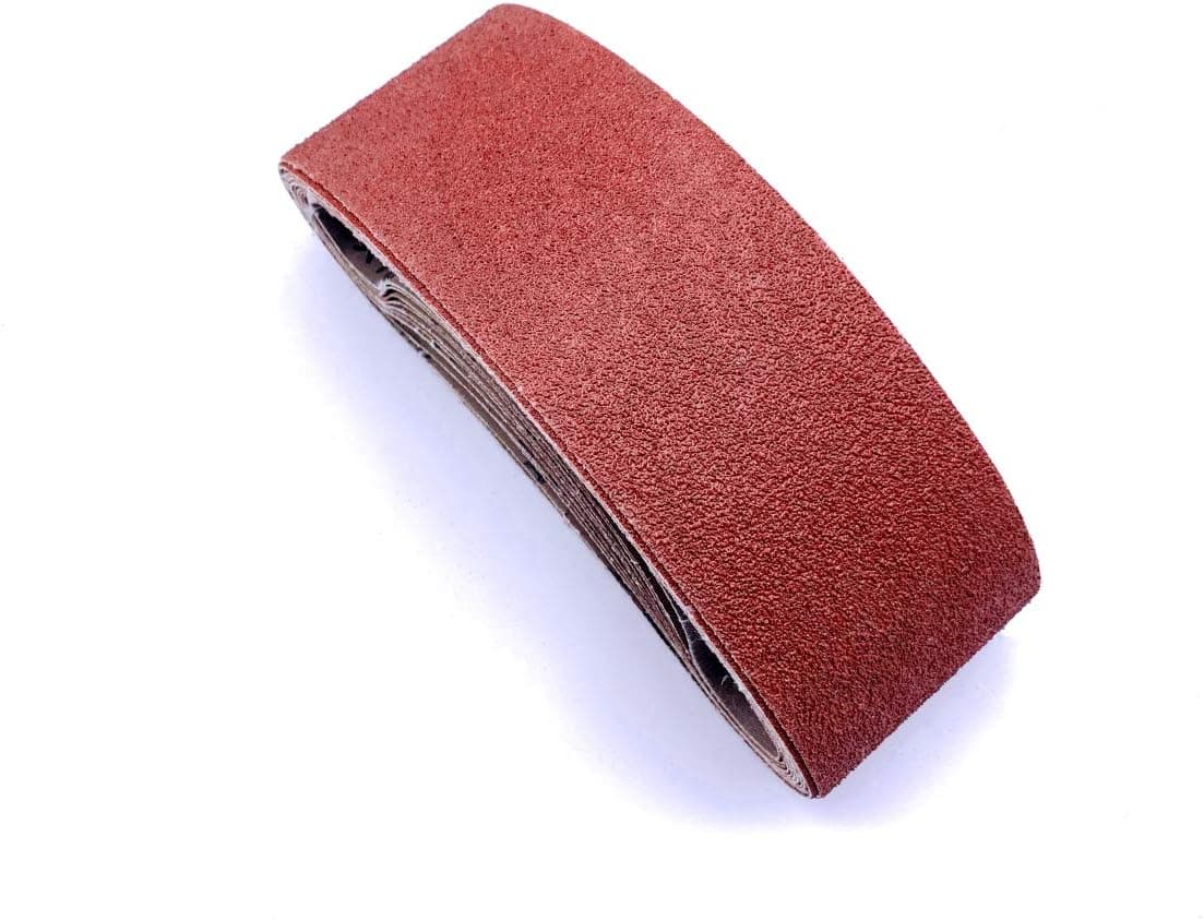 Taokyid Sanding Belt 4 x 21 ,Aluminum Oxide Belt Sanderpaper 80 Grit ,12 Pack (4x21 Inch)
