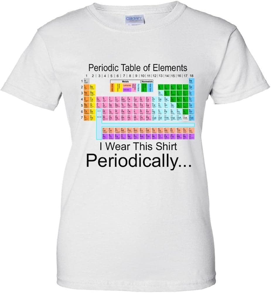 I Wear this Shirt Periodically Periodic Table of Element Women's T-Shirt