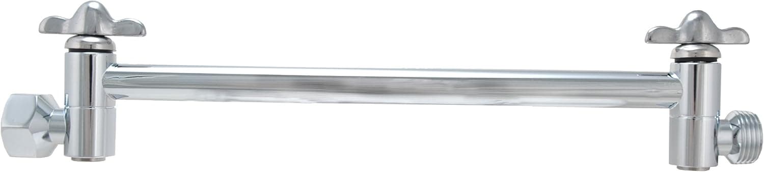 8" Shower Arm Extension, Chrome Plated - By PlumbUSA