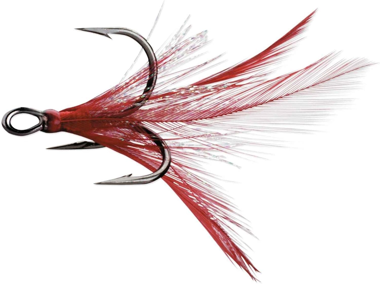 VMC Dressed X-Rap Treble Black Nickel Red/White 4, One Size