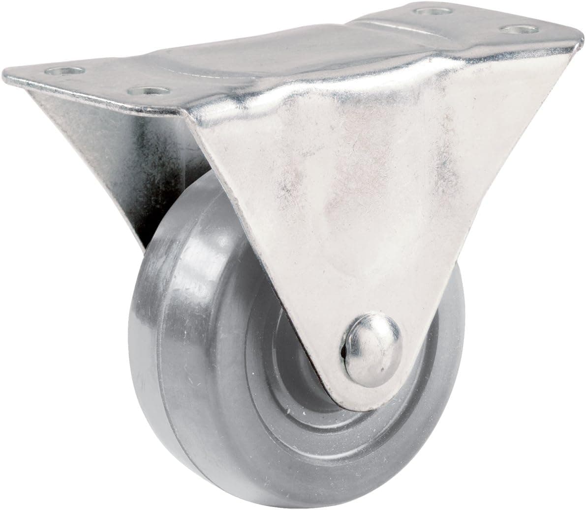 Shepherd Hardware 9272 2-Inch Hard Rubber Rigid Plate Caster, 125-lb Load Capacity