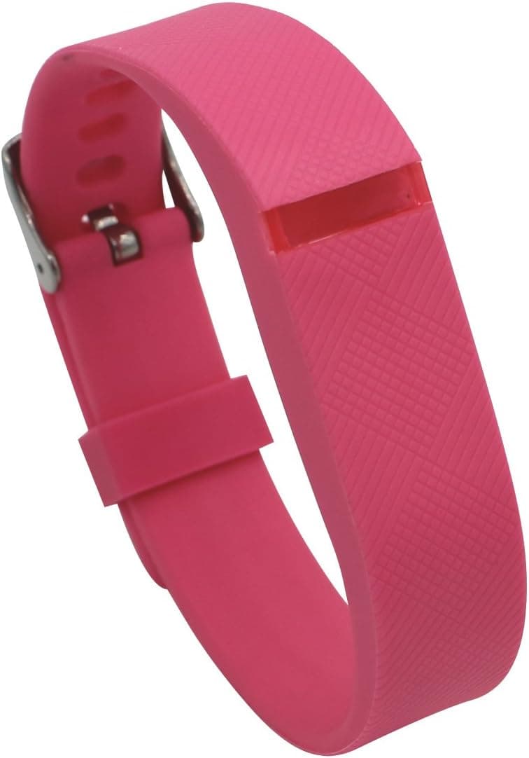 Replacement Wrist Band for Fitbit Flex,Silicon Accessory Wristband with Metal Watch Buckle Design Pink