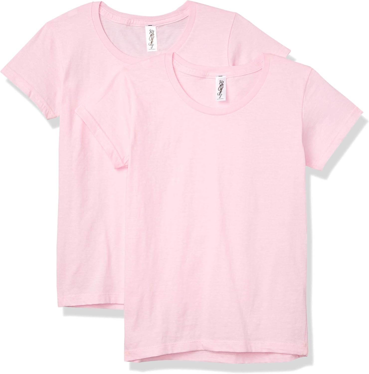 Marky G Apparel Girls' Big Ringspun Cotton Short-Sleeve T-Shirt (Pack of 2)