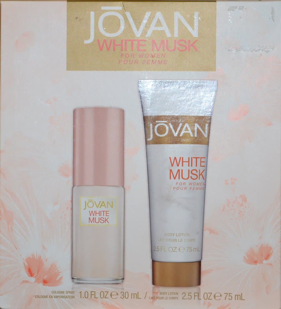 Jovan White Musk for Women 2 Pc Set: Cologne 1 Oz and Body Lotion 2.5 Oz